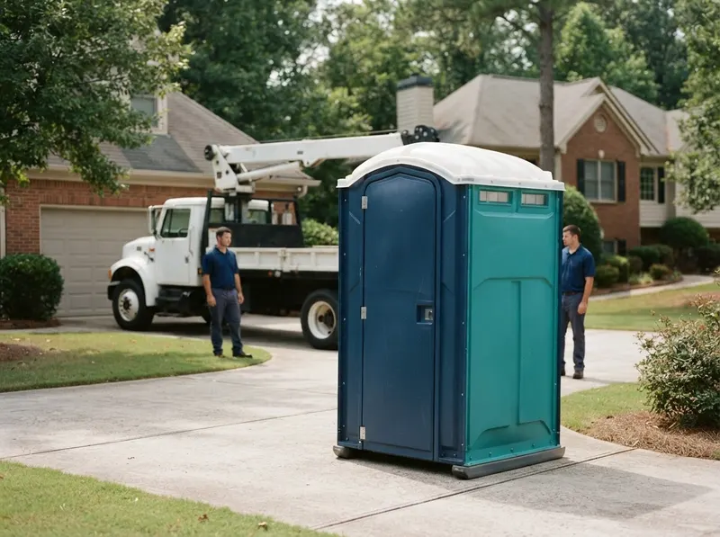 Crane-Lift Portable Toilets in Atlanta, GA